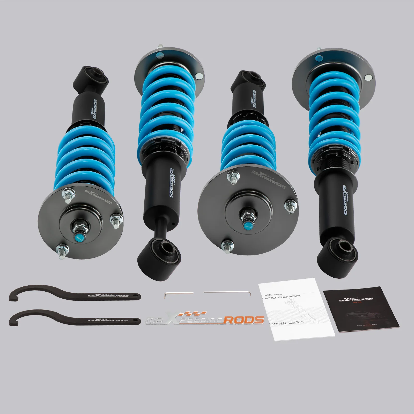 24 Way Damper Struts Air to Coil Springs Conversion For Lincoln Navigator 03-06 Coilover Shock Absorbers Lowering Spring