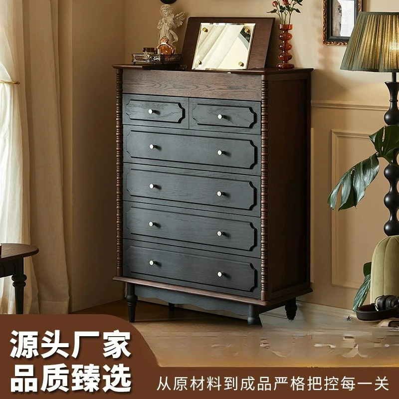 Custom, retro solid wood chest, bedroom locker