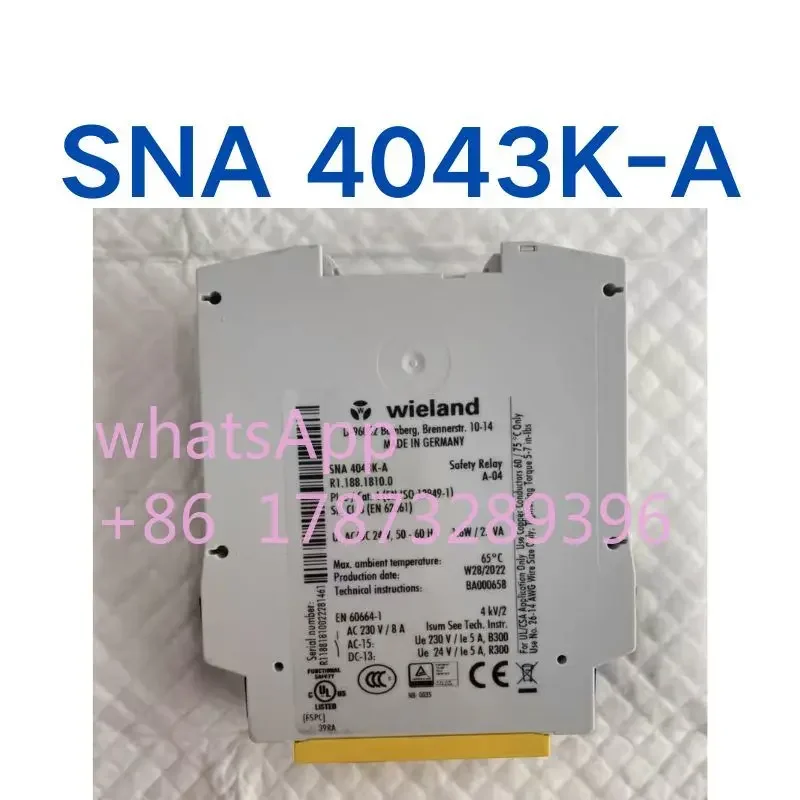 

Used Safety relay SNA 4043K-A tested OK, function intact