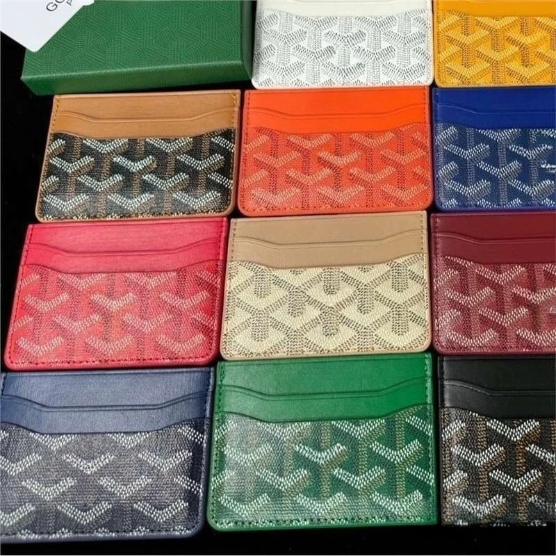 5 Fächer mit Verpackung, doppelseitiger Aufbewahrungstasche für mehrere Karten, PU-Leder aus Bargeld