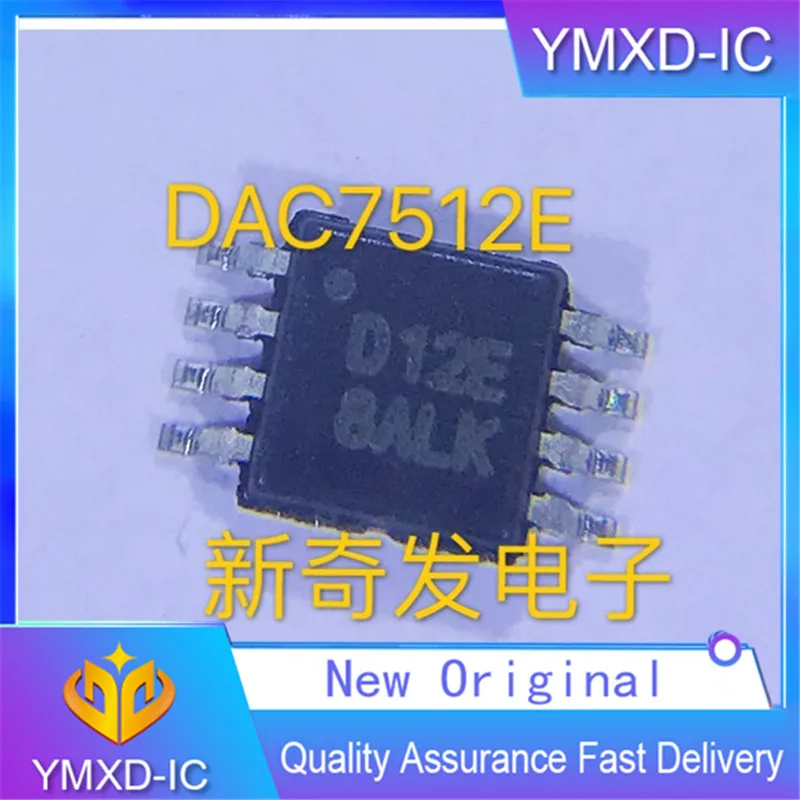 10Pcs/Lot New Original Dac7512e Dac7512 Msop8 Silk Screen D12e Digital to Analog Converter In Stock In Stock