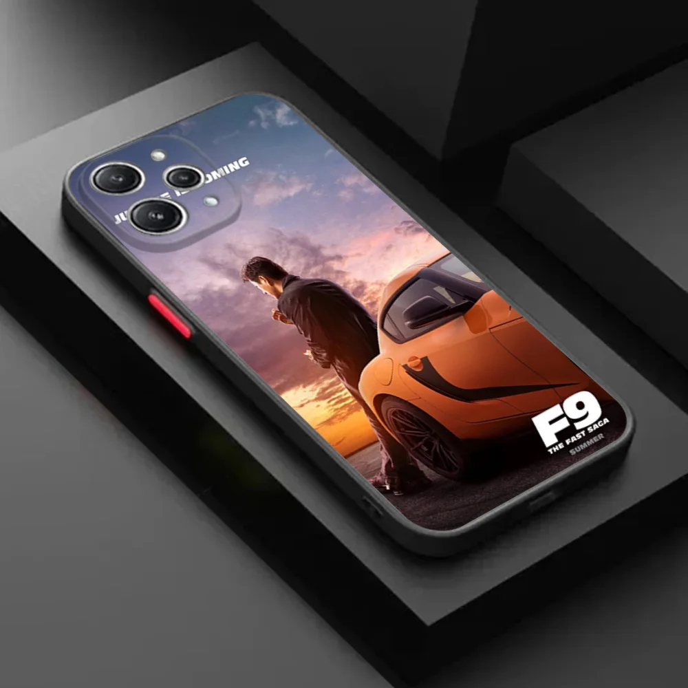 Matte Phone Case for Redmi Note 9 9s 10 Pro 10s 9t Pro 8 8t a1 a2 10a 10c 9a 9c Fast Furious Xiaomi 10t Translucent Funda Shell