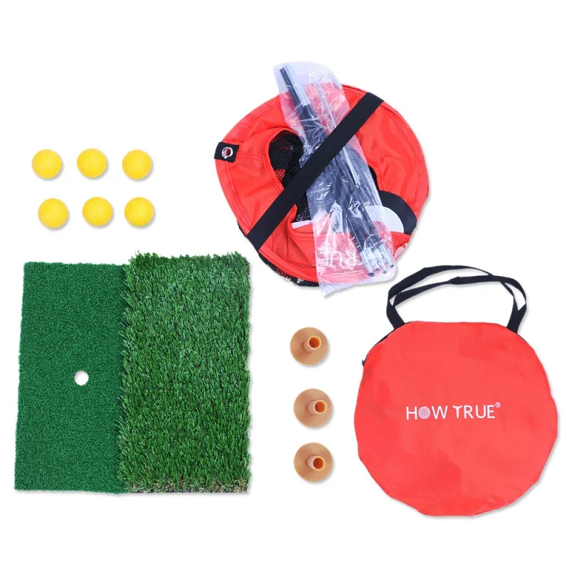 Red de astillado de Golf emergente para interiores/exteriores, Red de golpeo de Golf con esterilla para patio trasero interior, juego de columpio de