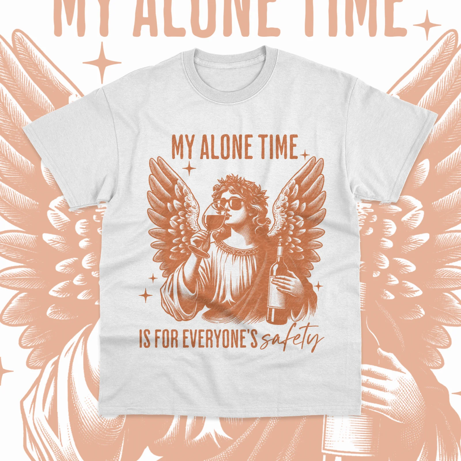 My Alone Time Is For Everyones Safety T-Shirt Sarcastic Funny Sweater Soft Tee