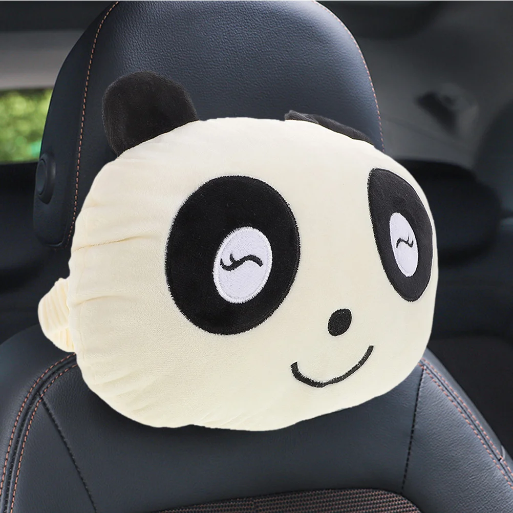 

2 Pcs Office Chair Car Headrest Travel Seat Cushion Artificial Pillow for