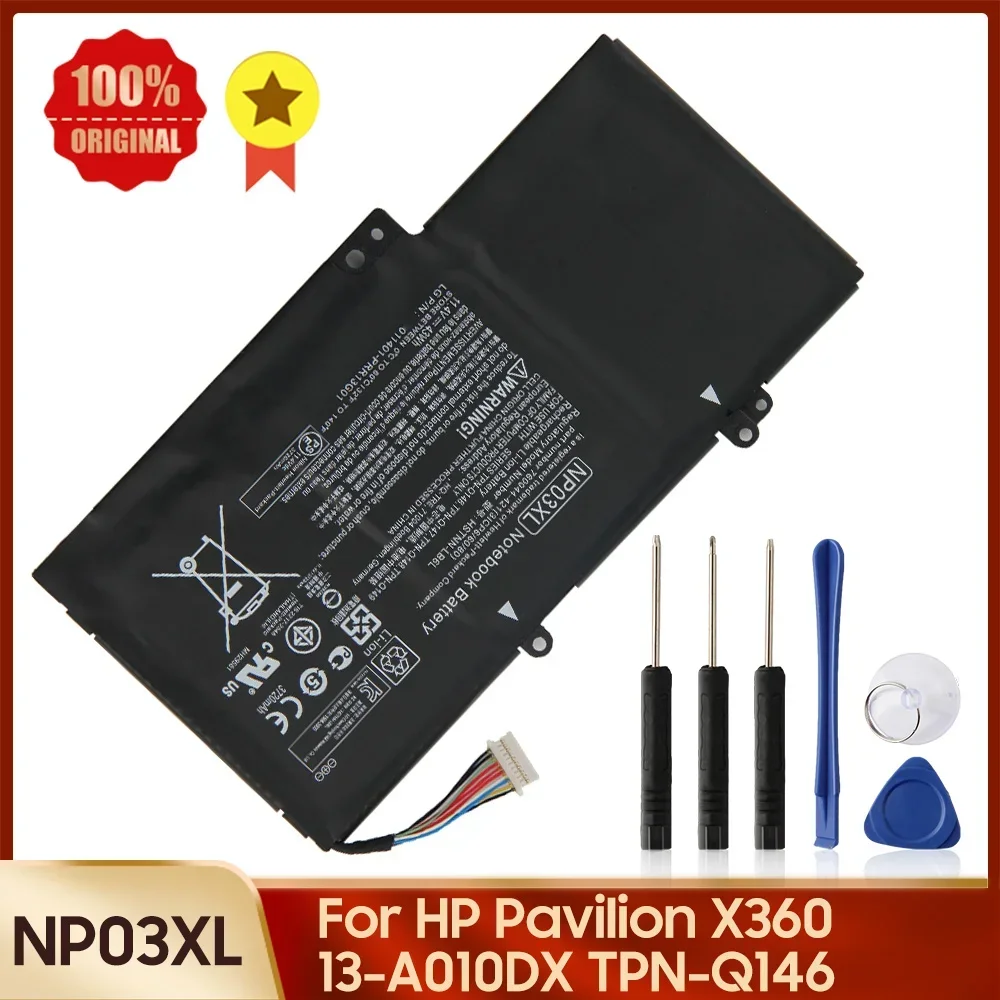 Replacement battery NP03XL for HP Pavilion X360 HSTNN-LB6L 13-A010DX 13-A233CA 13-B116T TPN-Q146 G6T84UA