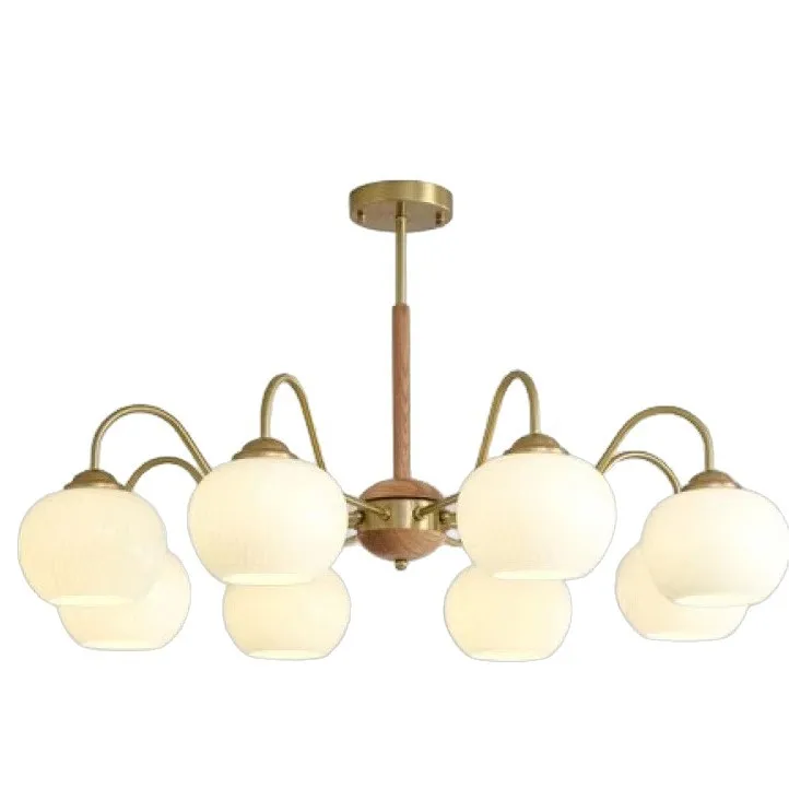 

French cream wind main lamp, American medieval persimmon lamp