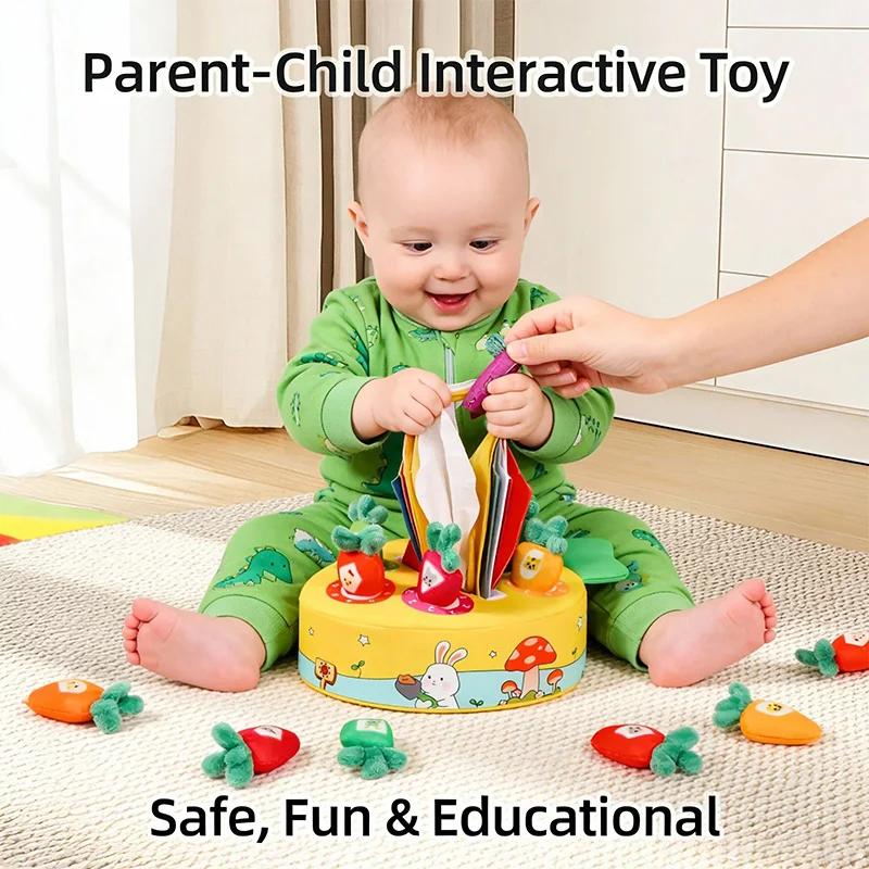 Baby Montessori Toy Carrots Color digits shape Animals Toy Fine Motor Skills Training Learning Educational Children Puzzle Game