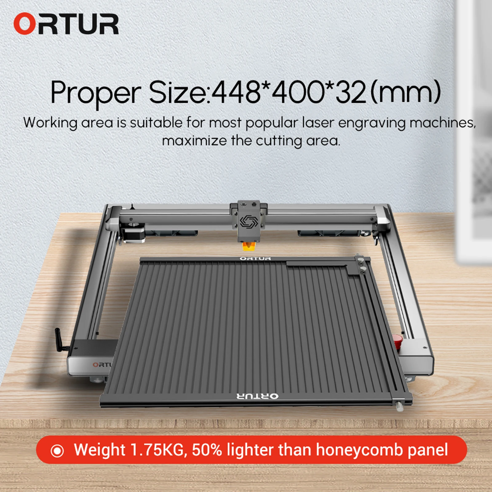 Laser Power Tool Accessories Aluminum Honeycomb Panel for Ortur Laser Engraving Machine 448*400*mm Laser Engraving Platform