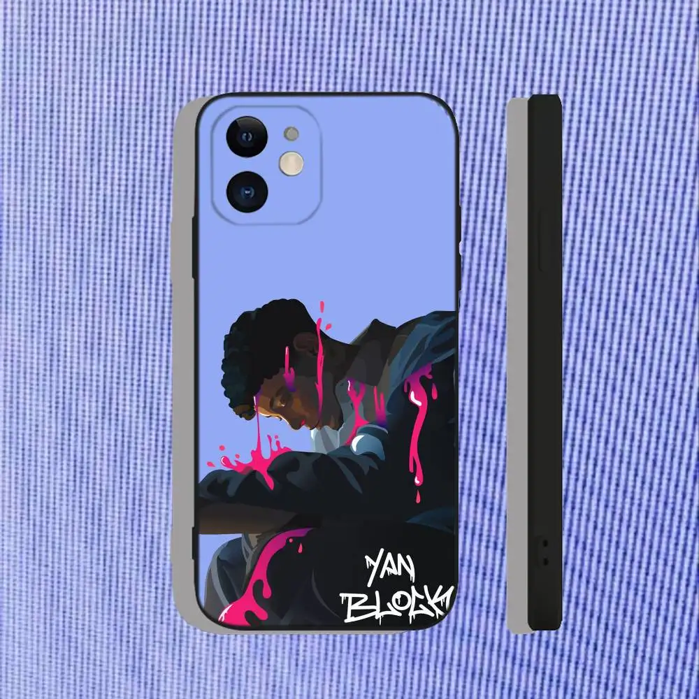 حافظة هاتف يان بلوك 111 444 لهواتف آيفون 17,16,15,14,13,12,11,Pro,Max,Plus,Air,X,XS,XR,SE,8,7,Mini,Soft Black Funda #5