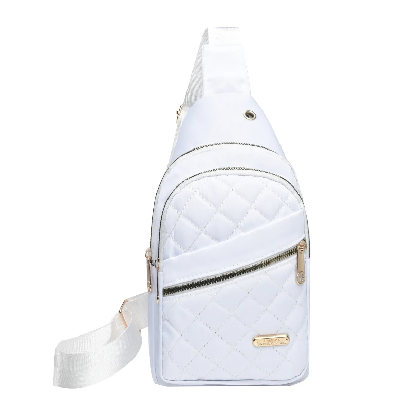 Neue Nylon-Stoff Damen-Brusttasche Modische Einzelschulter-Umhängetasche Große Kapazität Fahrrad-Gürteltasche – Detail 7