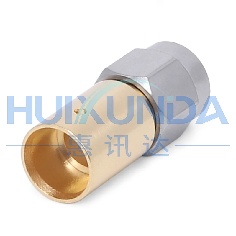 SMA-JB5G SMA male stainless steel screw sleeve welded 670-250/semi-flexible-5 wire 18G connector J401