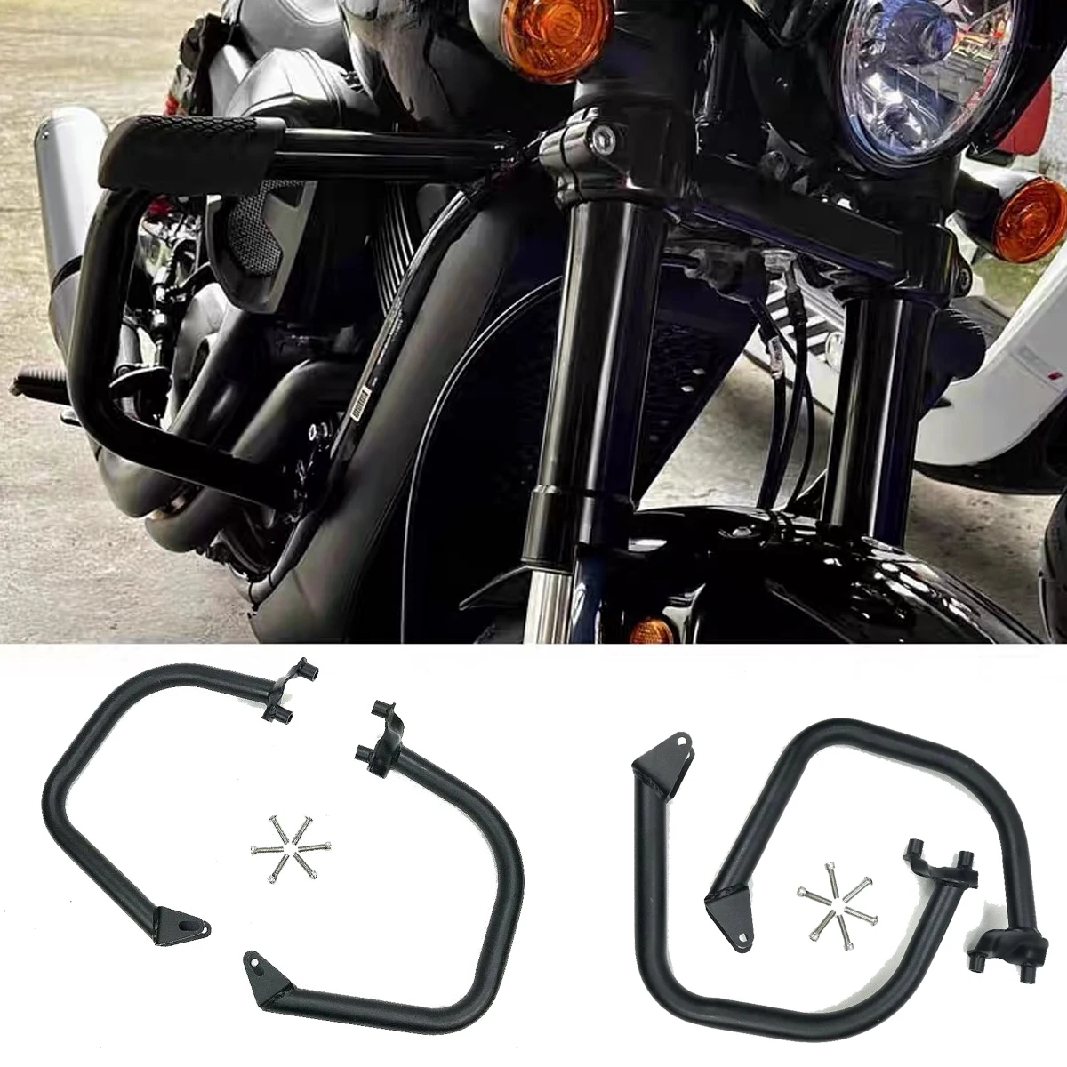 

For Harley Street XG500 XG 500 XG750 XG 750 2015-2020 Motorcycle Front Bumper Hignway Engine Guard XG750A Crash Bar Stunt Cage