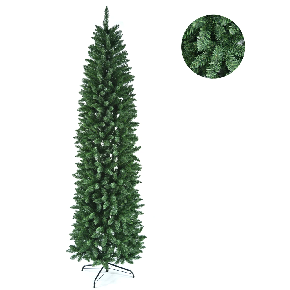 7.5ft Pointed PVC Pen Holder Christmas Tree, Discover the Enchanting Beauty of the Traditional, Festive