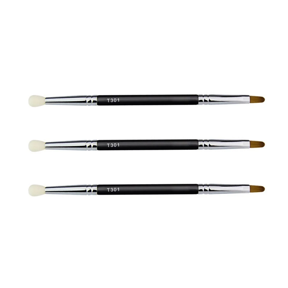 Brosse éponge dissimulante à double extrémité, applicateur de haute précision pour les imperfections sous les yeux, Correction d'ombre de nez, voyage, 3 pièces