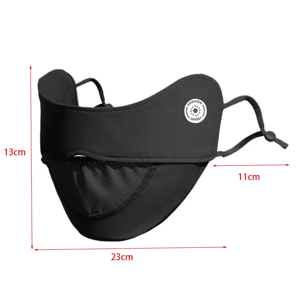 New Breathable Ice Silk Mask Washable Dustproof Sunscreen Mask Anti-UV Riding Face Mask Four Seasons