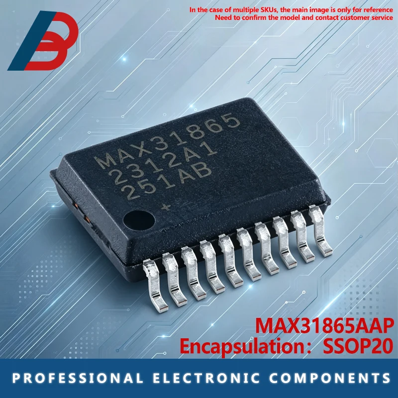 5PCS MAX31865AAP T MAX31865AAP MAX31865 package SSOP20 analog-to-digital conversion chip ADC