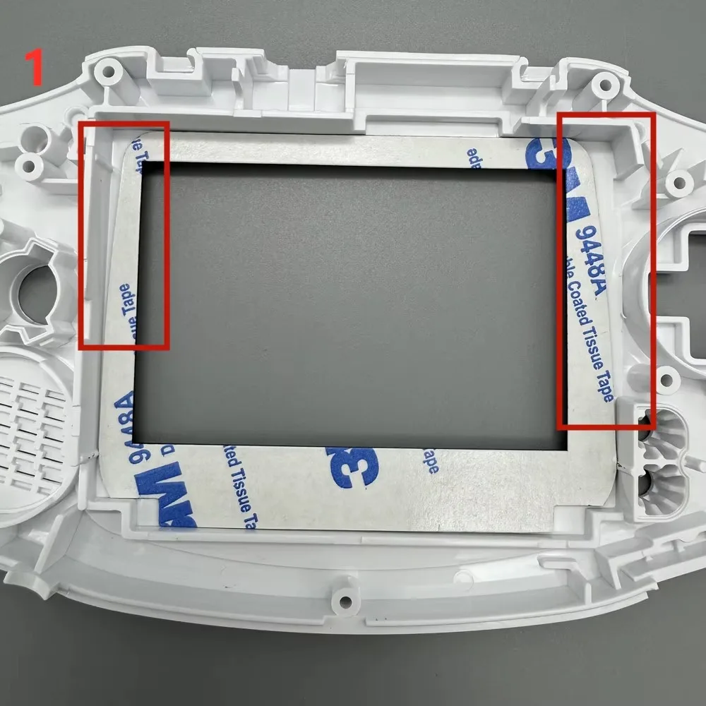 شاشة LCD عالية السطوع IPS بالحجم الأصلي مقاس 2.9 بوصة لـ Gameboy Advance GBA تدعم عرض وضع البكسل شاشات الإضاءة الدافئة
