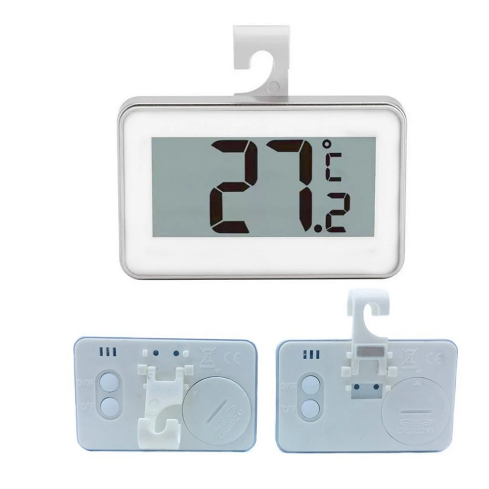 

Electronic Thermometer High Precision Lcd Waterproof Digital Sensor For Refrigerator Food Storage Clear Display Fast