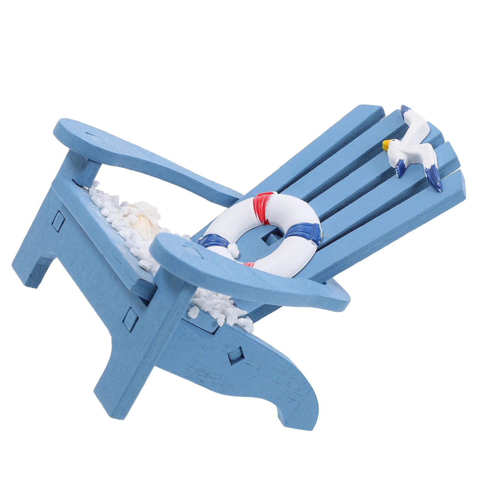 Miniature Beach Chair Sturdy Lightweight Mini House Decor For Micro Landscape Simulation Furniture Miniature Chair For