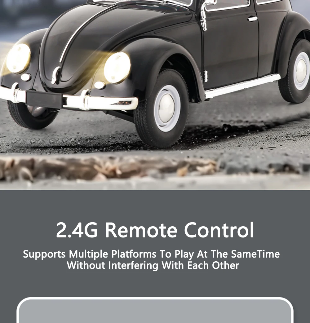 1/16 Full Scale Klassisches RC Auto D62mini Fernbedienung Auto Retro Käfer 1950 Klettern Fahrzeug Simulation Modell Spielzeug Für Kinder – Detail 9