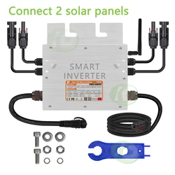 600W 700W Home Micro Solar Panel Smart Inverter Pure Sine Wave Inversor 30V 36V MPPT On Grid Tie Inversor Ip65 for 110V 220V AC
