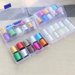 10pcs Nail Foils Matte Mirror Metal Gold Silver Starry Paper Gel Polish Transfer Sticker DIY Pattern Manicure Decoration BEDXK13