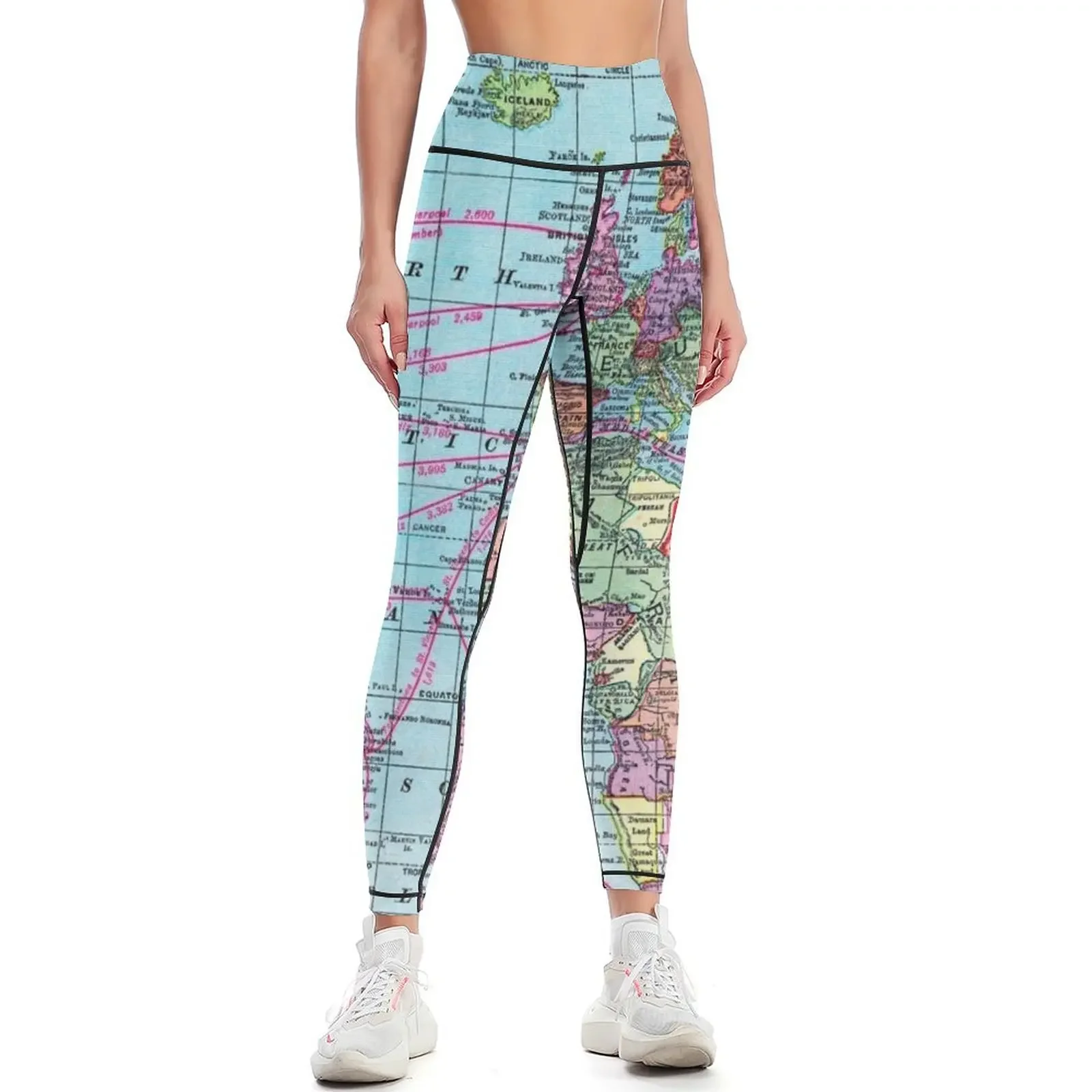 

Around the world.. Travel Free! Leggings Women's tights workout shorts for fitness Legging sexy woman Womens Leggings