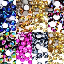 Metal Series SS3-30 strass Non Hot Fix retro piatto crystal strass glitter stone per manicure fai da te 3D nail art fabric garment