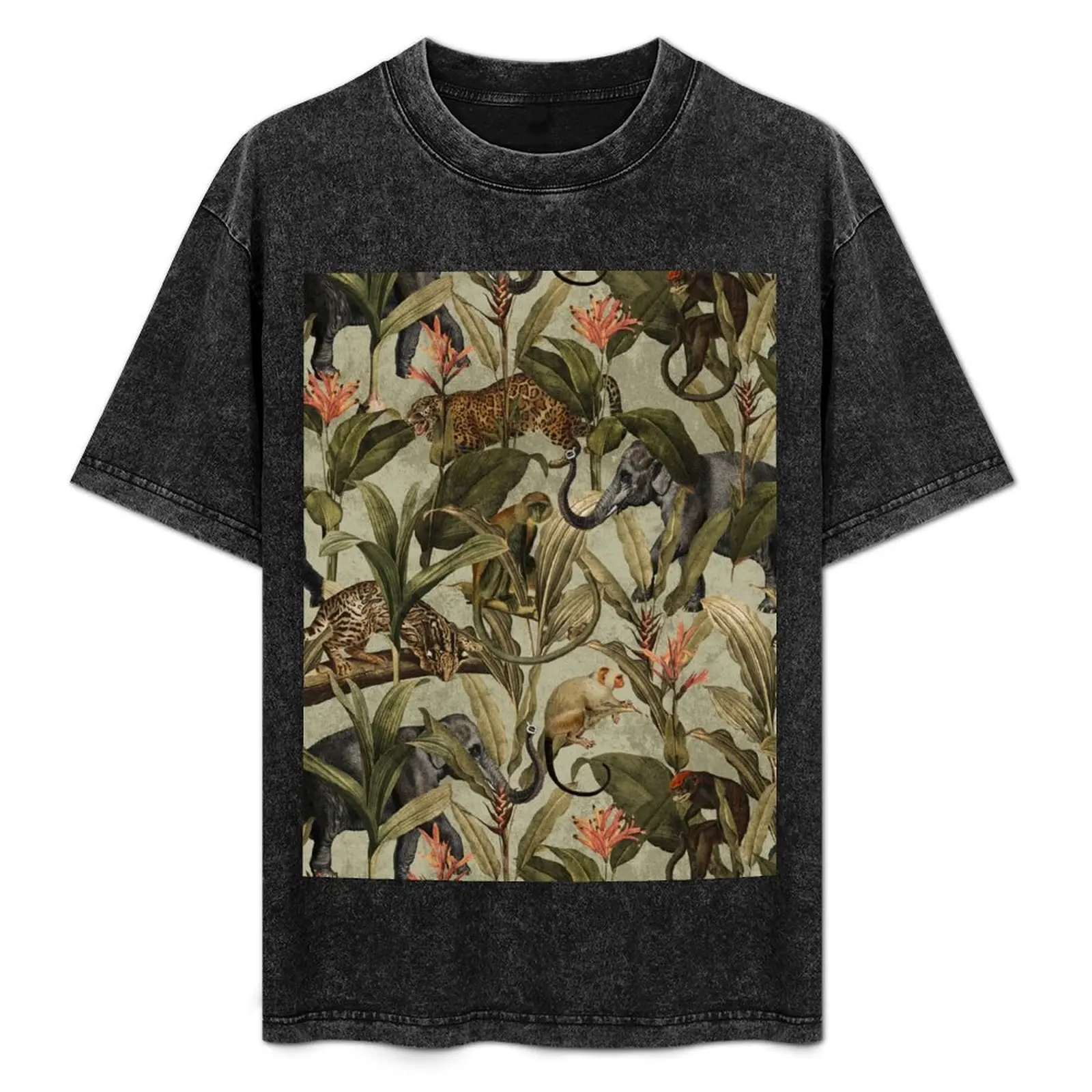 

Vintage Tropical Jungle Botanical Garden Pattern T-Shirt Funny t-shirts anime stuff for a boy mens t shirt