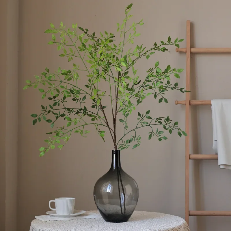 100CM Artificial Green Plants Nantian Bamboo Wedding Decoration Hotel Landscaping Flowers Soft Decoration Tree Branches