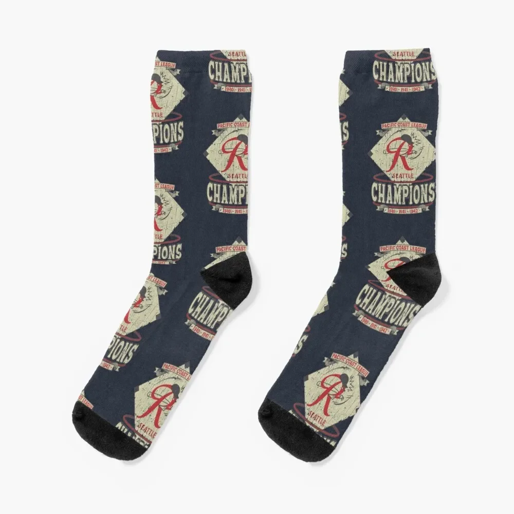 Calcetines de colores para hombre y niña, calcetín deportivo para escalada, Seattle Rainiers