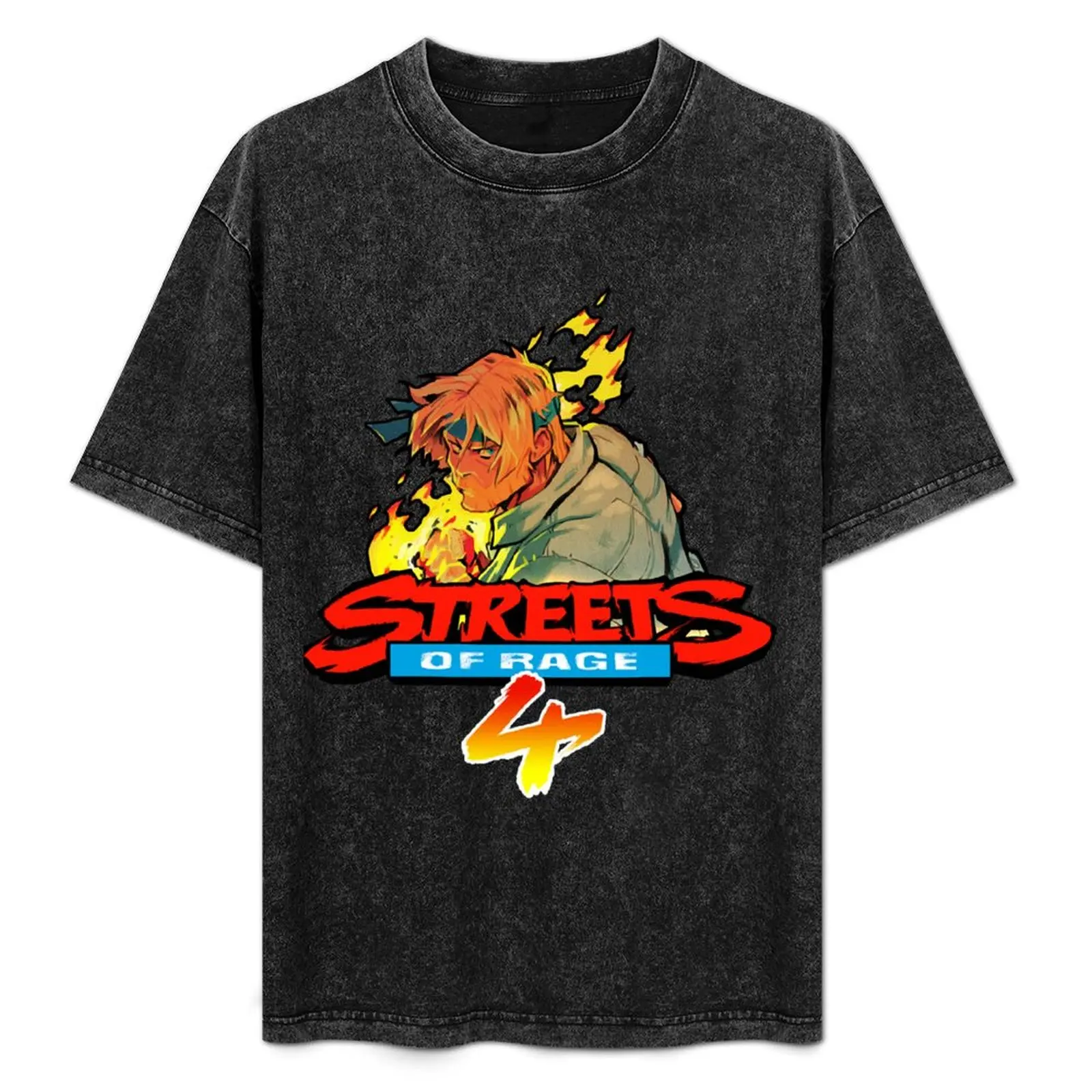 

Streets of Rage 4 Logo with Axel Essential T-Shirt Anti-Wrinkle Short Sleeve T-Shirt