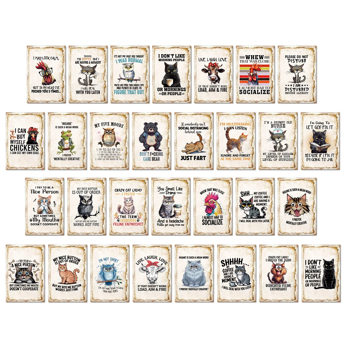 

《Humorous animal joke cards》Humorous Animal Joke Cards for Lighthearted Entertainment and Social Sharing Laughter Moments