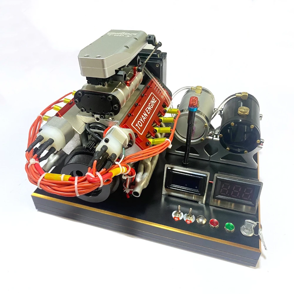 

TOYAN V8 Supercharged Engine Model All-metal,Multi-cylinder EnginMechanical SetupDIY AssemblyToy Gift.