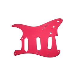 1Ply Aluminum Alloy ST SSS Electric Guitar Pickguard Scratch Plate Red for 11 Holes FD ST Style Guitar FD ST Style Guitar