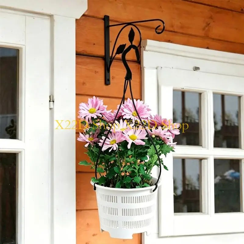 X22D Breathable Pots Decoration Space Saving Flower Vase for Plant Hangers