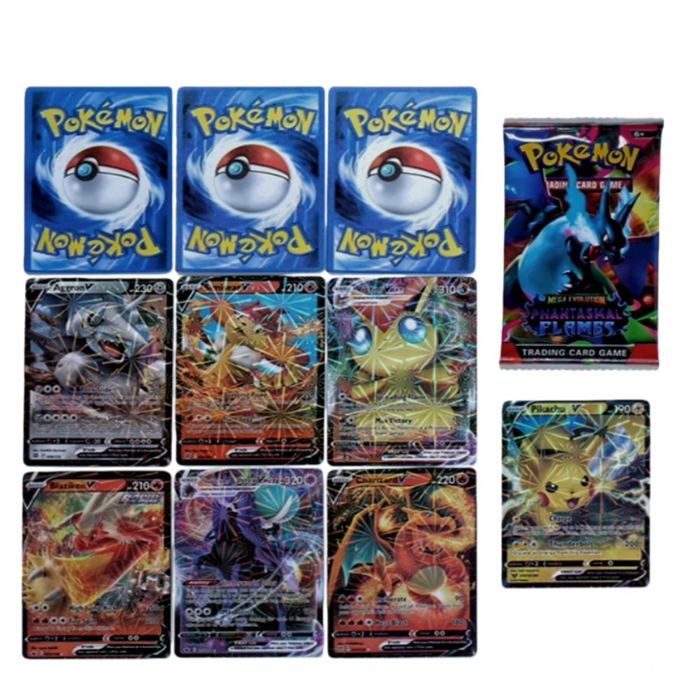 Nieuwe 40-360 stks/set Pokemon Kaart MEGA EVOLUTION Phantasmal Vlammen Engels Booster Battle Card Anime Fans Kinderen Verjaardagscadeau speelgoed