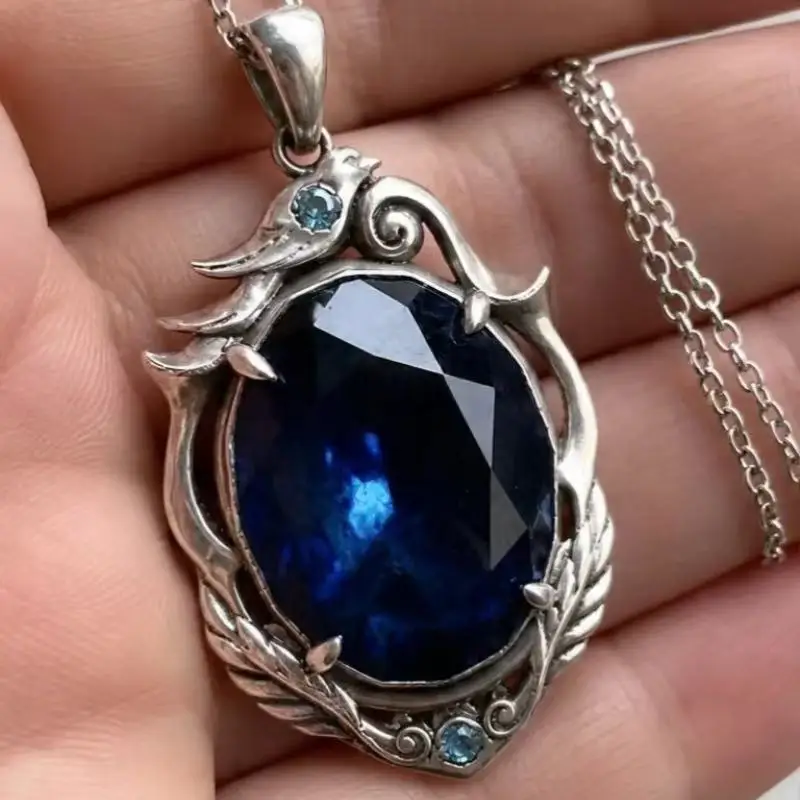 Identity V Cursed Sapphire Necklace  Fan‌ Anime Cosplay Necklace Pendant Necklaces Halloween Cosplay Jewelry Gifts view 3