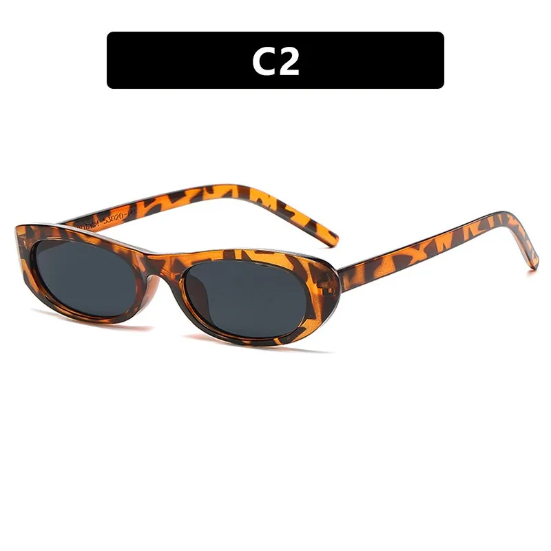 Trendy 2024 Cat Eye Black occhiali da sole donna Brand Narrow Frame rettangolo Shades piccoli occhiali da sole uomo occhiali da sole donna maschio