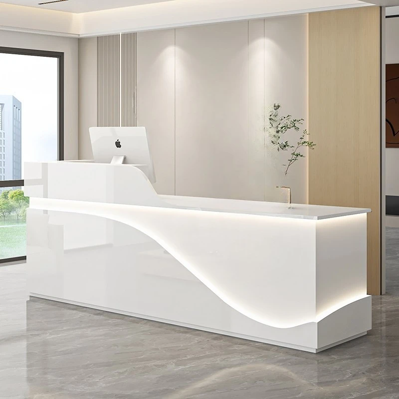 

Company front desk reception counter welcome modern