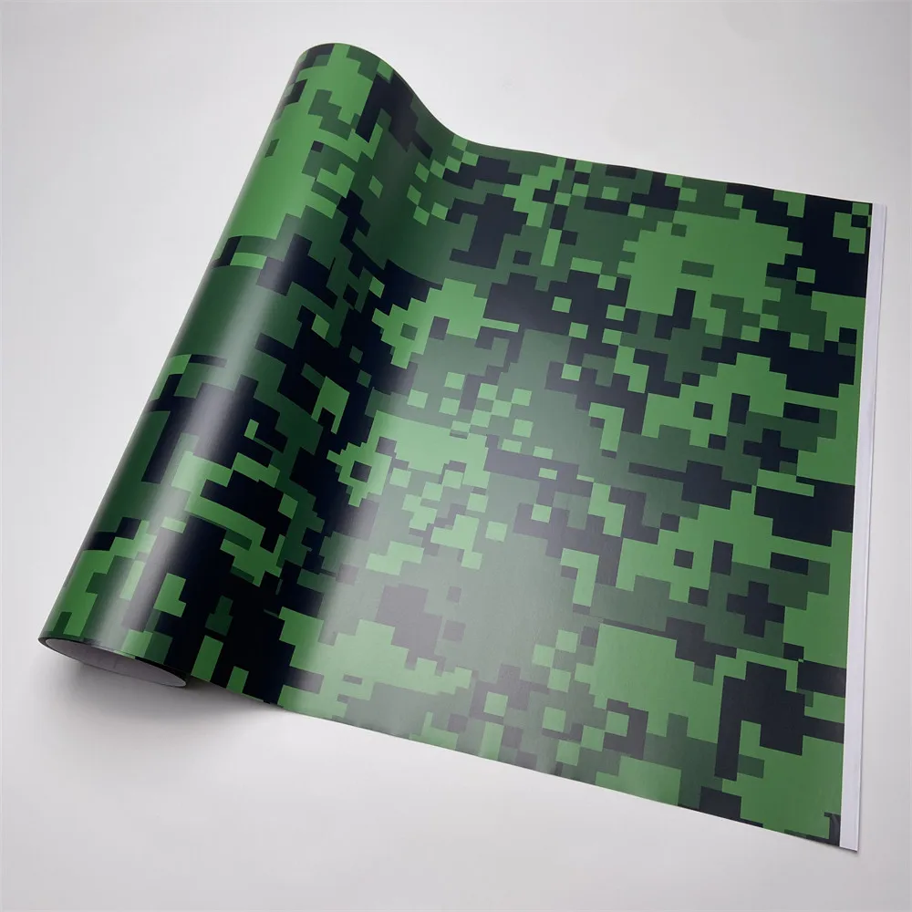 

Digital Green Vinyl Film Wrapping Camo Adhesive Waterproof Sticker for Car DIY Auto Tuning