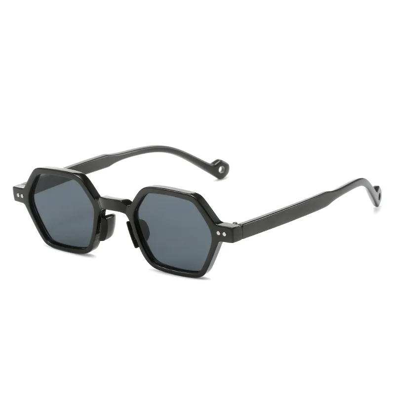 Hexagon Sunglasses Small Frame Irregular European and American Ins Fashion Sun Glasses Polygon Sun Shades for Woemn Men