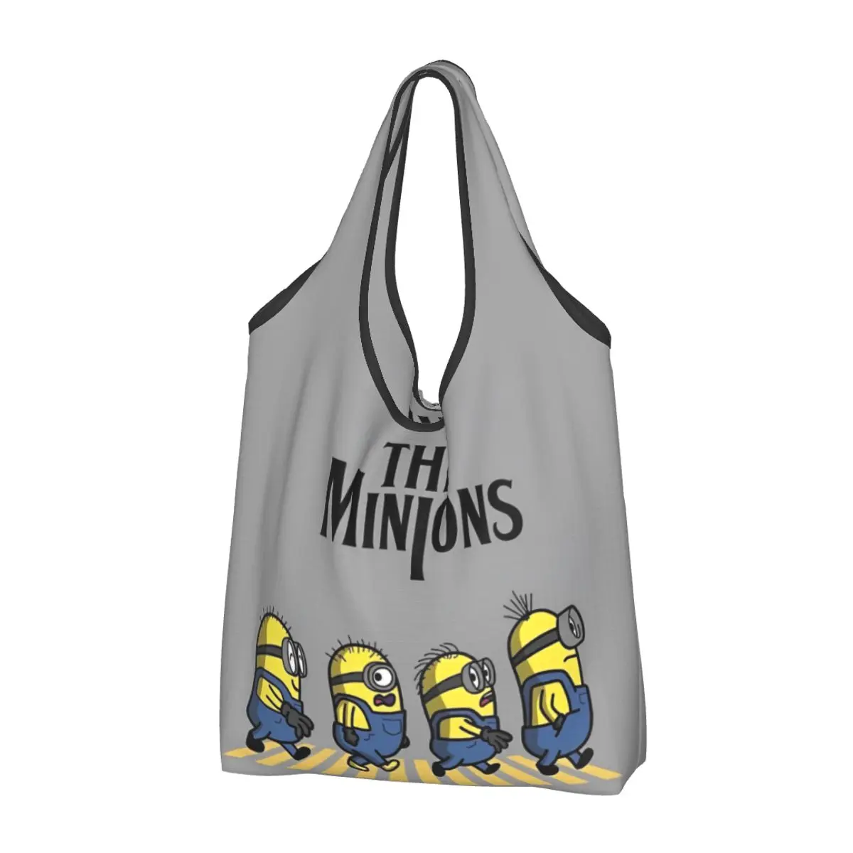 

Walking Minions Shopper Bag Shoulder Bag Female Beach Polyester Tote Bag Halloween Fun Print Handbags