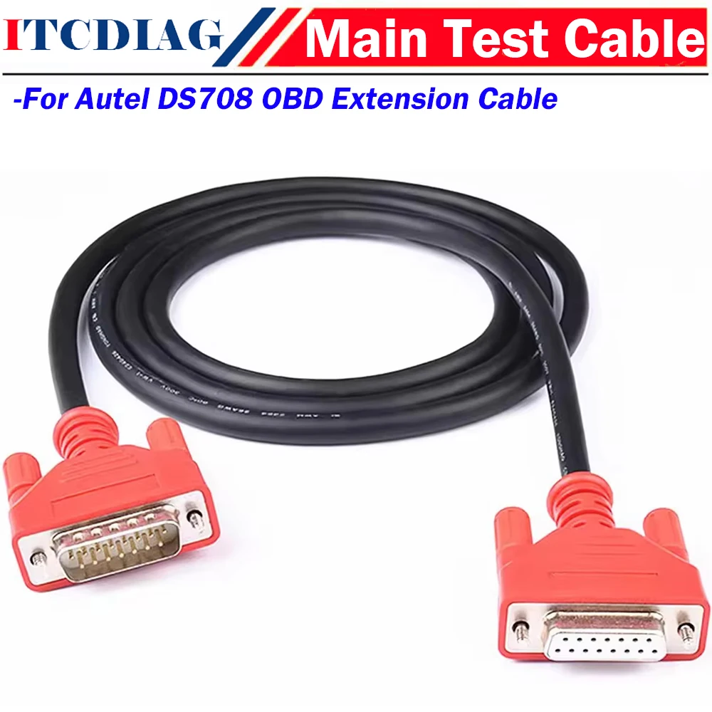 

Основный тестовый OBD-кабель для Autel DS708, удлинитель для автомобильного диагностического инструмента Autel Maxisys Maxidas, 15-контактный 26-контактный DS708, основной адаптер OBD2