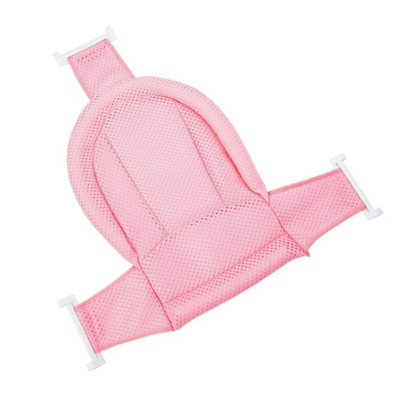 Baby Bath Tub Support Rack Cushion Infant Toddlers Shower Mat T-Shaped Mat Bed