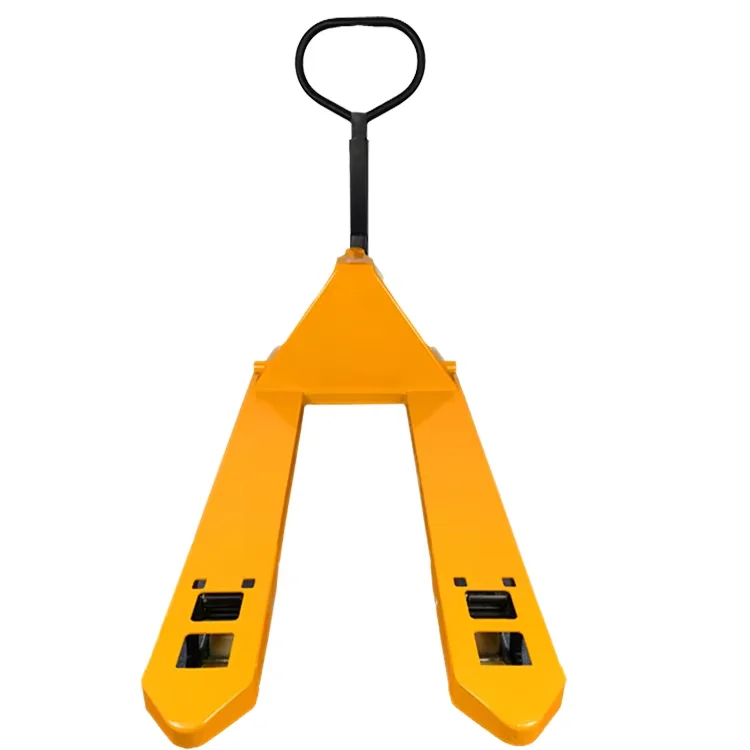 OEM-Trolley-Handgabelstapler für Lager und Logistik. Robuste 5-Tonnen-Stahl-Palettenheber-Maschine mit Skate