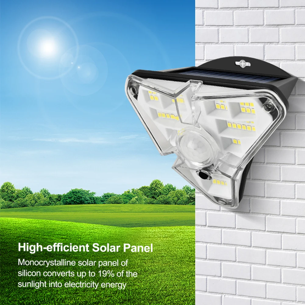 Outdoor Lighting 68 LED Solar Wall Light Household Waterproof Motion Sensor Lamp Home Garden Lighting Energy Saving Eco-Friendly