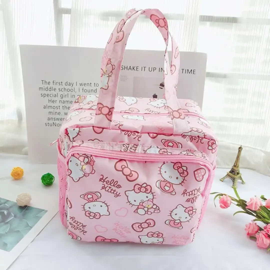 Sanrio dessin animé ma mélodie boîte à déjeuner sac bonjour kitty sac à main nouvelle maman sac de rangement sac fourre-tout