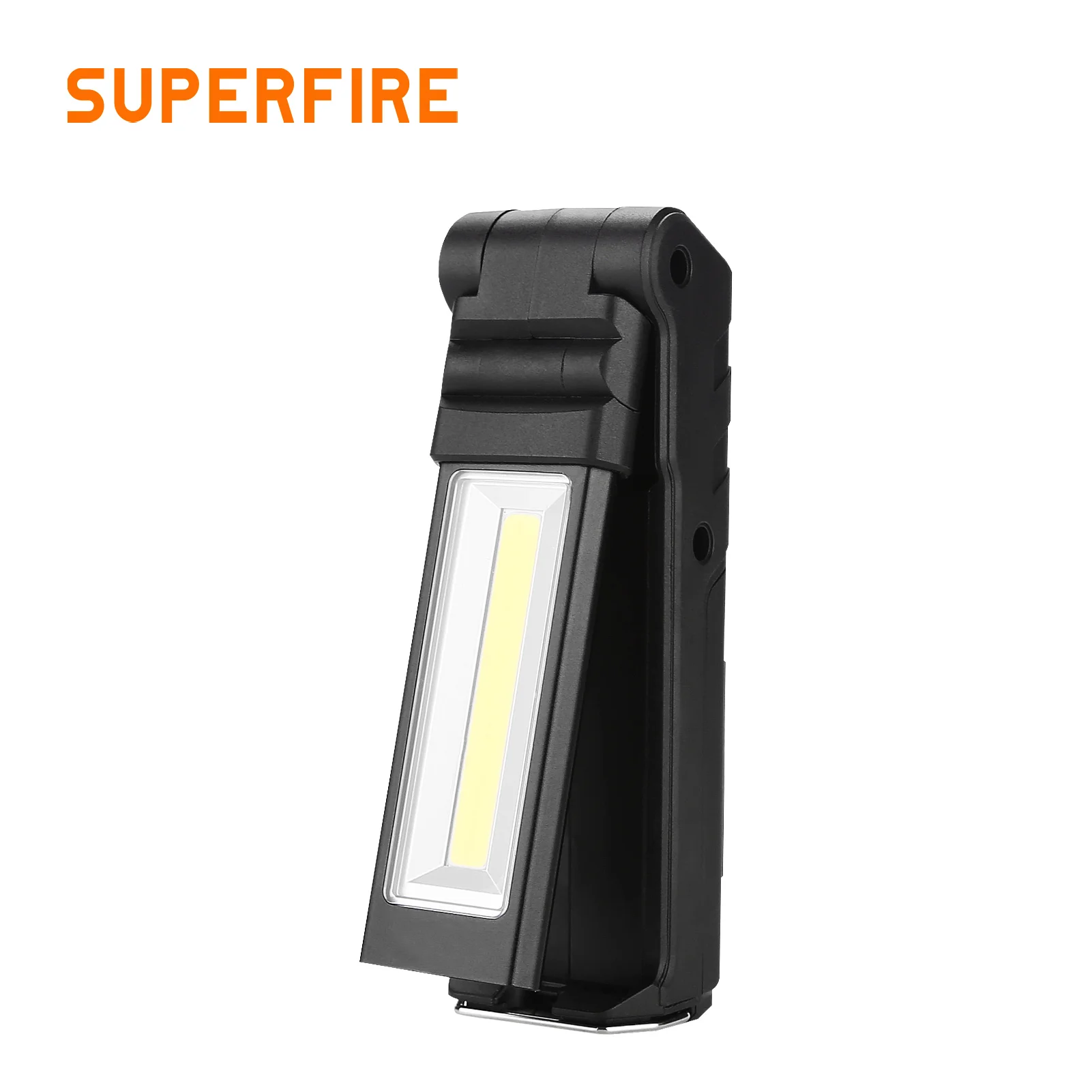 SUPERFIRE-G15/s LEDワークライト,ポータブル懐中電灯,磁気,USB充電式,多機能,折りたたみ式,修理,車